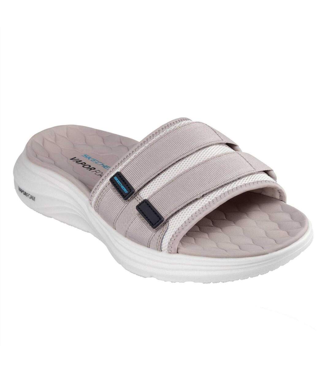 Mens Vapor Foam Flat Sports Sandals Taupe Skechers-1