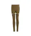 Legging Motif/style 2-en-1 Femme Vert Adidas-1