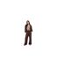 Womens/ladies Scuba Full Zip Hoodie Chocolate Brave Soul-1