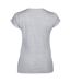 T-shirt À Manches Courtes Et Col En V Femme Gris Sport Gildan-3