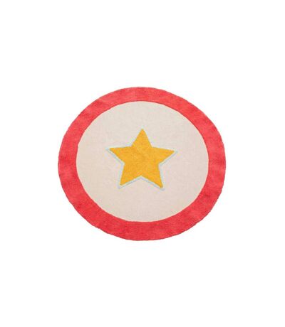 Tapis Rond Enfant Circus 120cm Beige