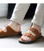 Isotoner Chaussons Mules ouvertes homme ultra confortables-2