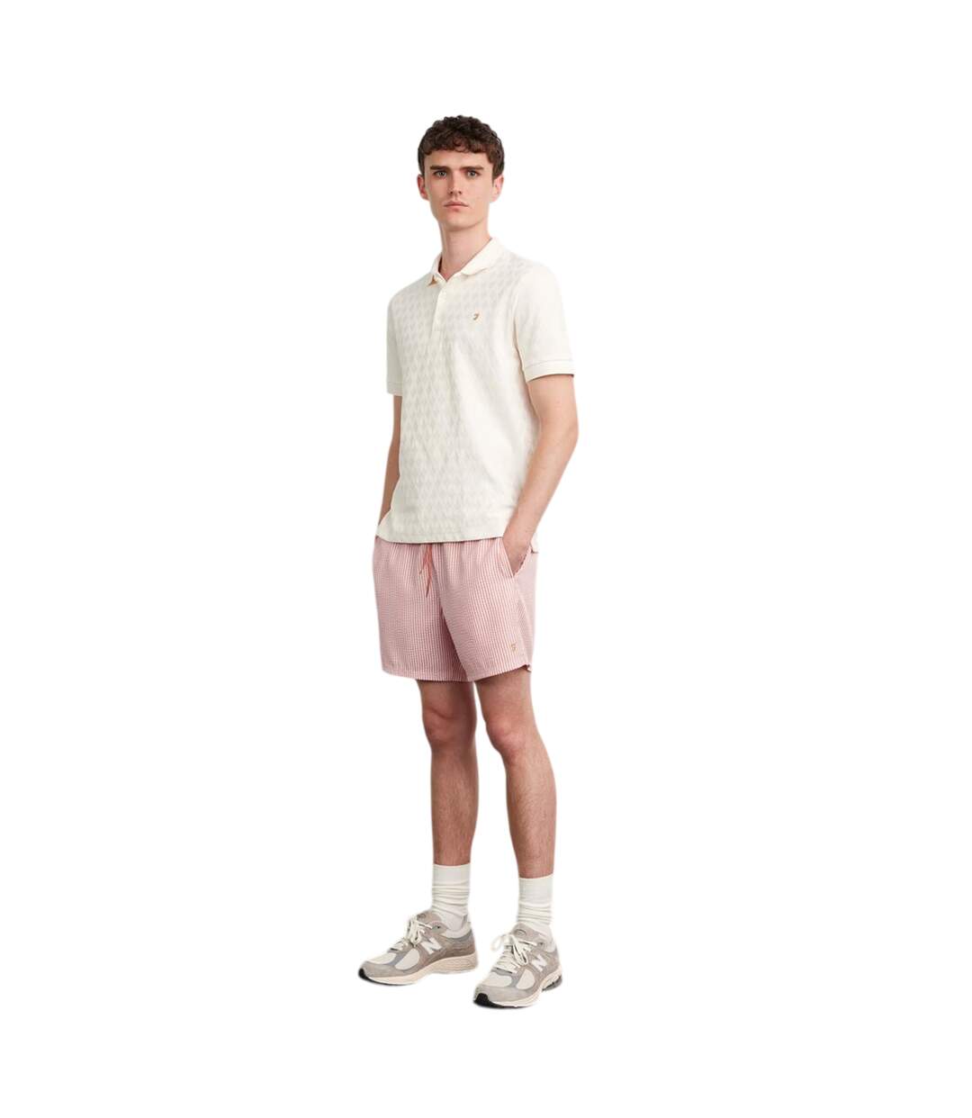 Polo Horace Homme Écru Farah-3