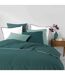 Drap Housse en Coton Linette 160x200cm Pétrole-4