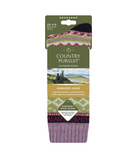 C Country Pursuit - Chaussettes Femme Laine Mélangée | Randonnée Bottes