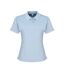 Polo coolchecker femme bleu clair Premier