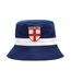 Unisex Adult Shield Cotton Match Bucket Hat White England-1