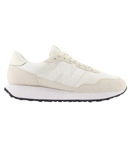 Womens/ladies 237 Classic Logo Suede Flat Trainers Sea Water New Balance