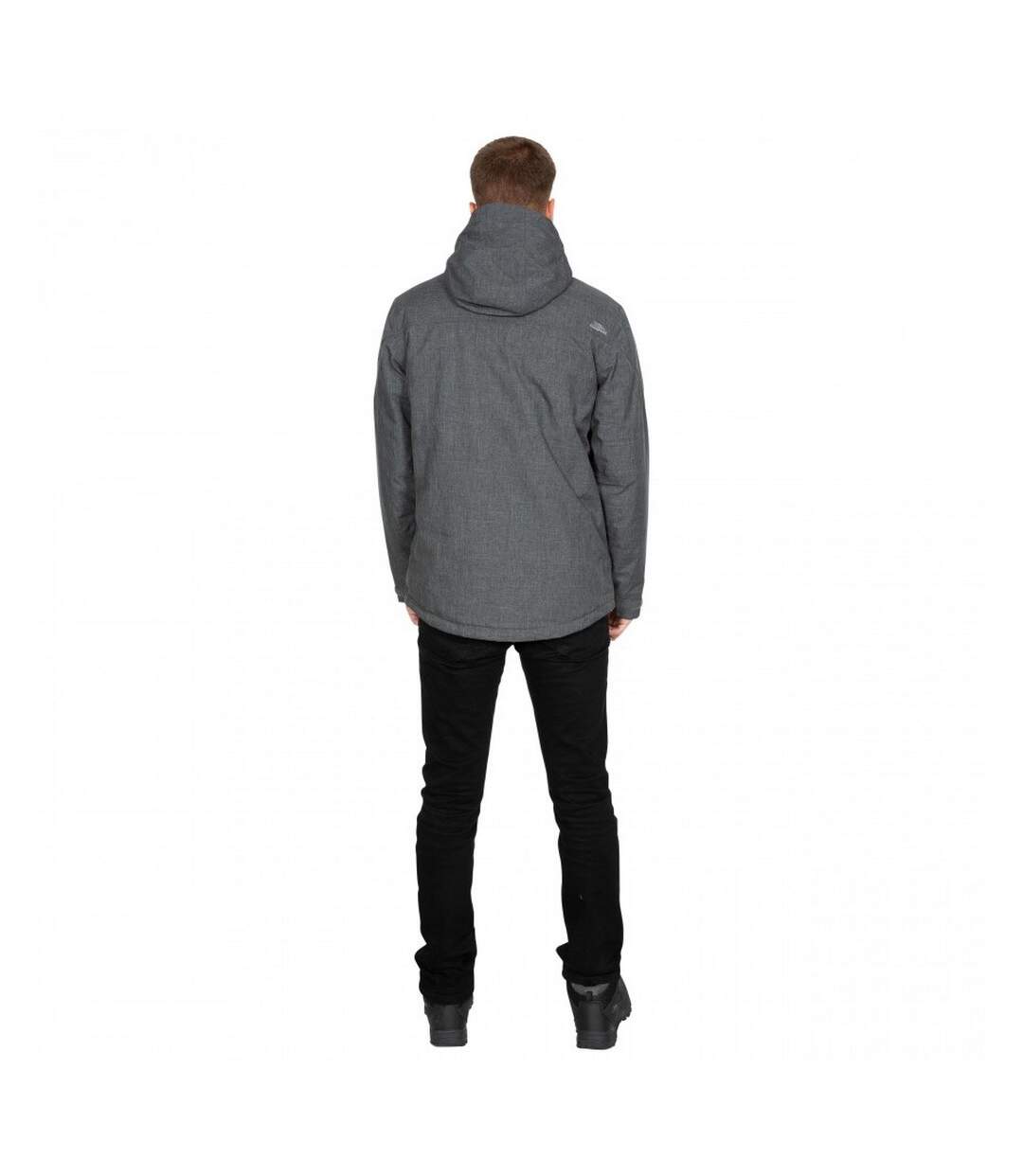 Mens Fyfinn Padded Waterproof Jacket Dark Grey Trespass-3