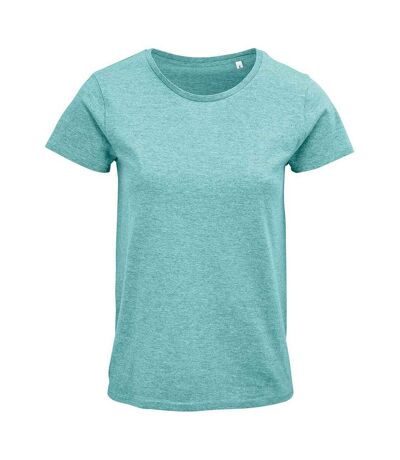SOLS Womens/Ladies Crusader Heather T-Shirt (Light Green)