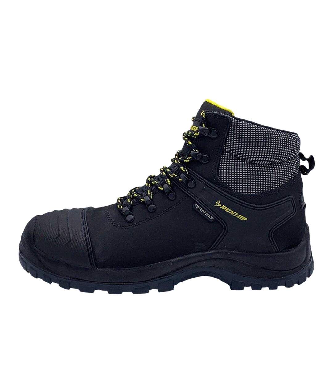 Mens Nova Logo Leather Steel Toe Cap Safety Boots Black Dunlop-3