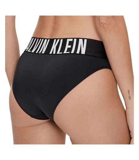 Culotte noir/blanc femme calvin klein jeans bikini - m
