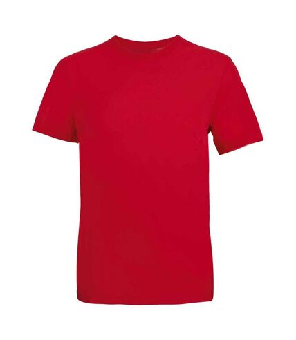 Unisex adult tuner plain t-shirt red SOLS