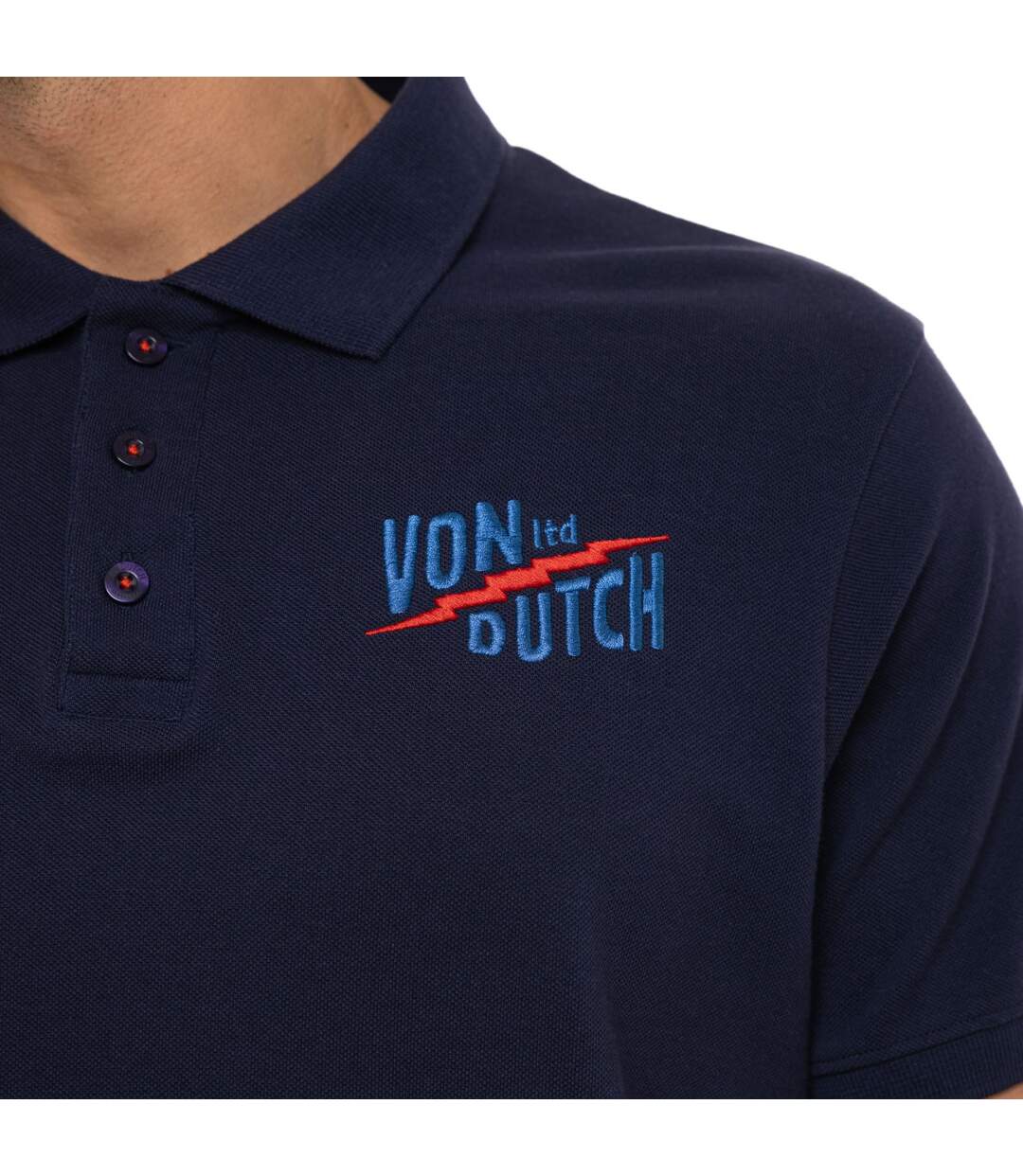Polo homme maille piquée avec broderie East Vondutch-2