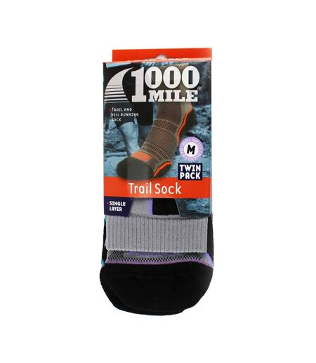 Lot de 2 chaussettes Trail monocouche pour femme