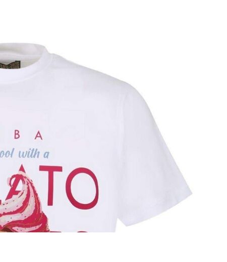 T-shirt Motif/style Imprimé Graphique Femme Crème Biba