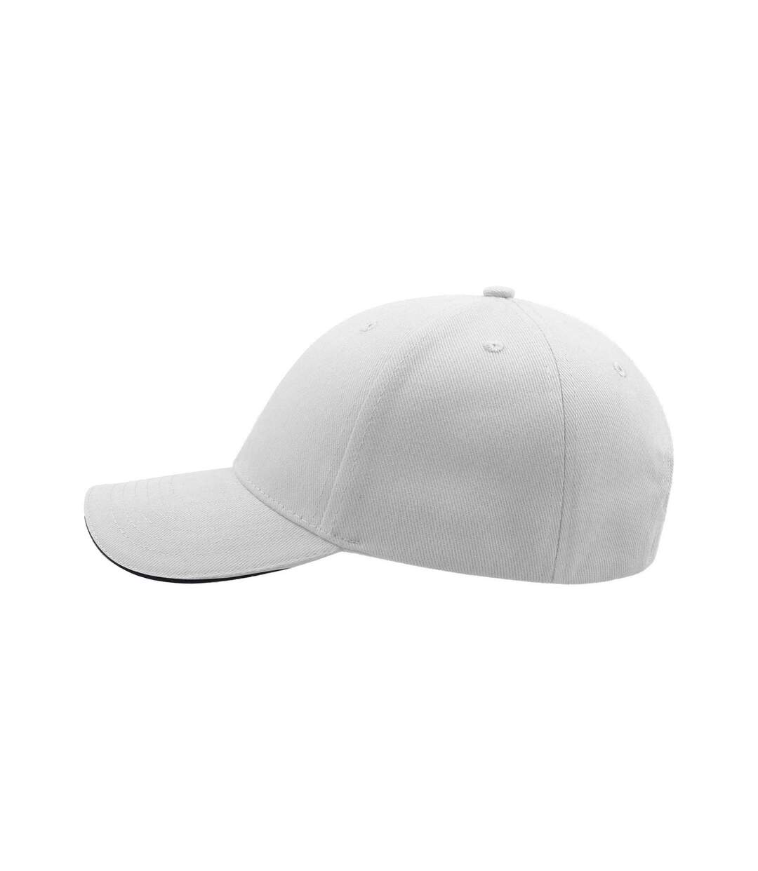 Casquette Sandwich En Coton Épais Mixte Blanc Bleu Marine Atlantis-3