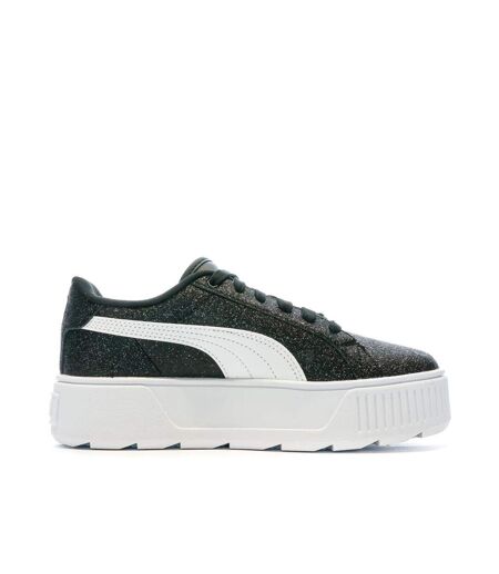 Baskets noir/paillettes femme puma karmen glitz