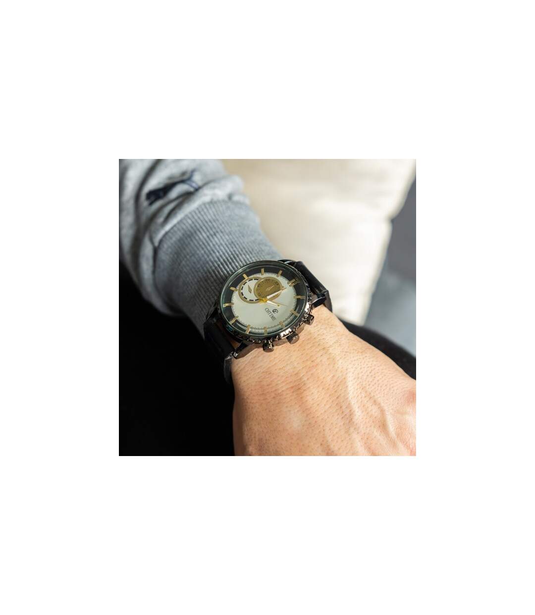 Votre Montre Homme Noir CHTIME