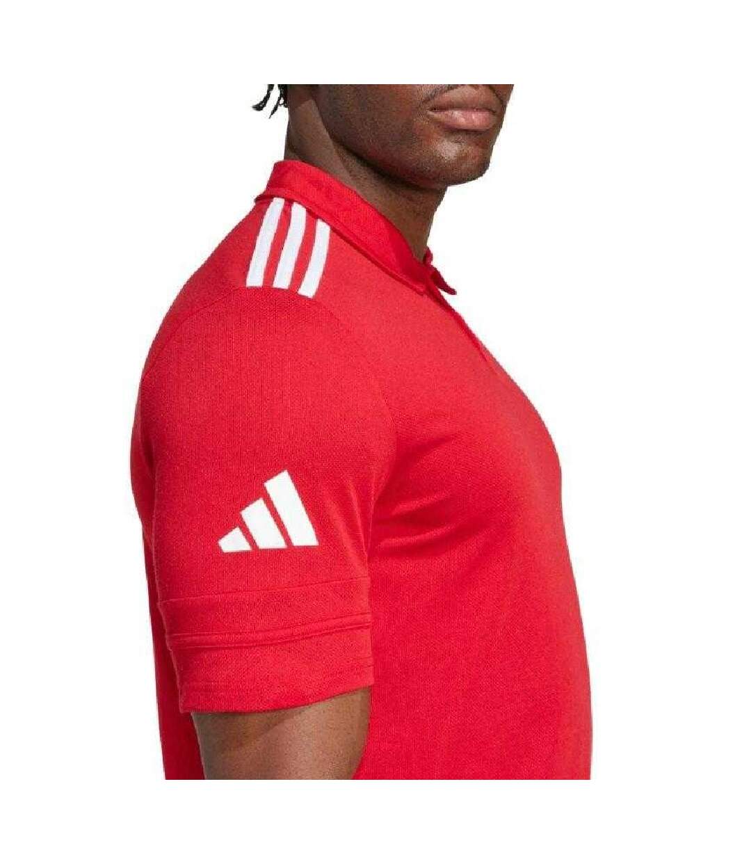 Polo Squadra Homme Rouge Adidas-4