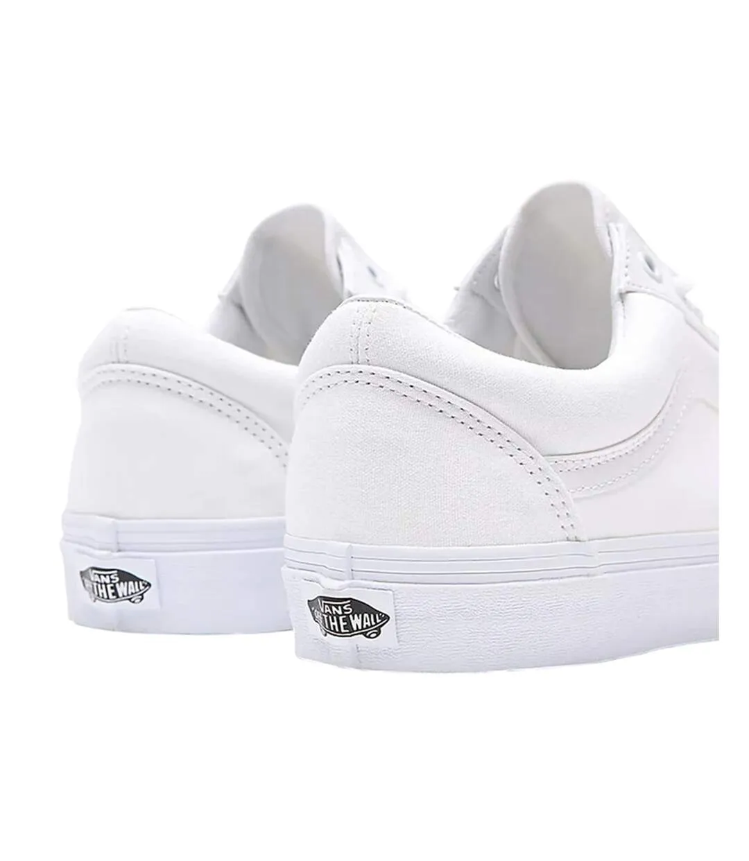 Chaussures Old Skool Homme Vrai Blanc Vans-2