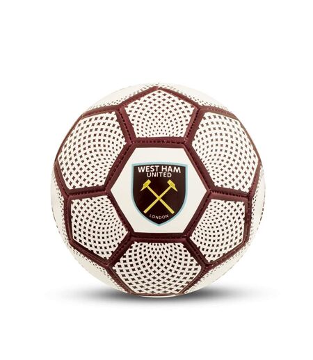 West Ham United FC - Ballon de foot (Blanc / bordeaux) (Taille 1) - UTSG19547