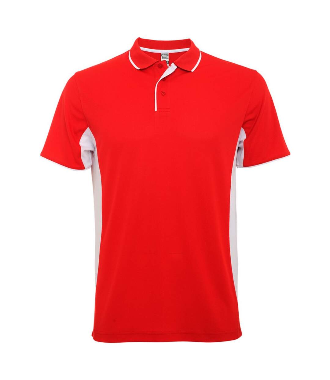Polo Montmelo Adulte Rouge Blanc Roly-1
