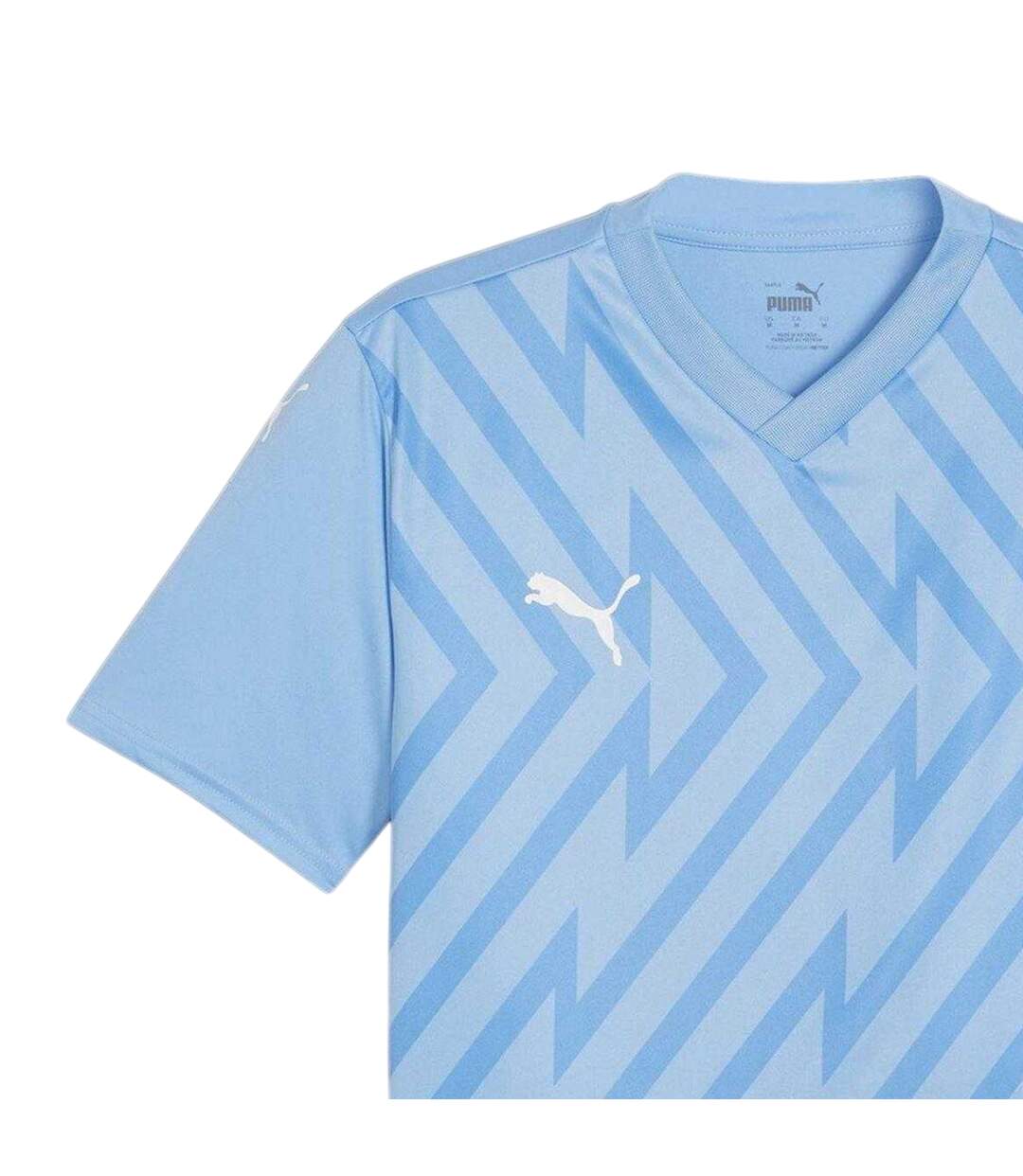 Mens Teamglory Chevron T-shirt Light Blue Puma-4