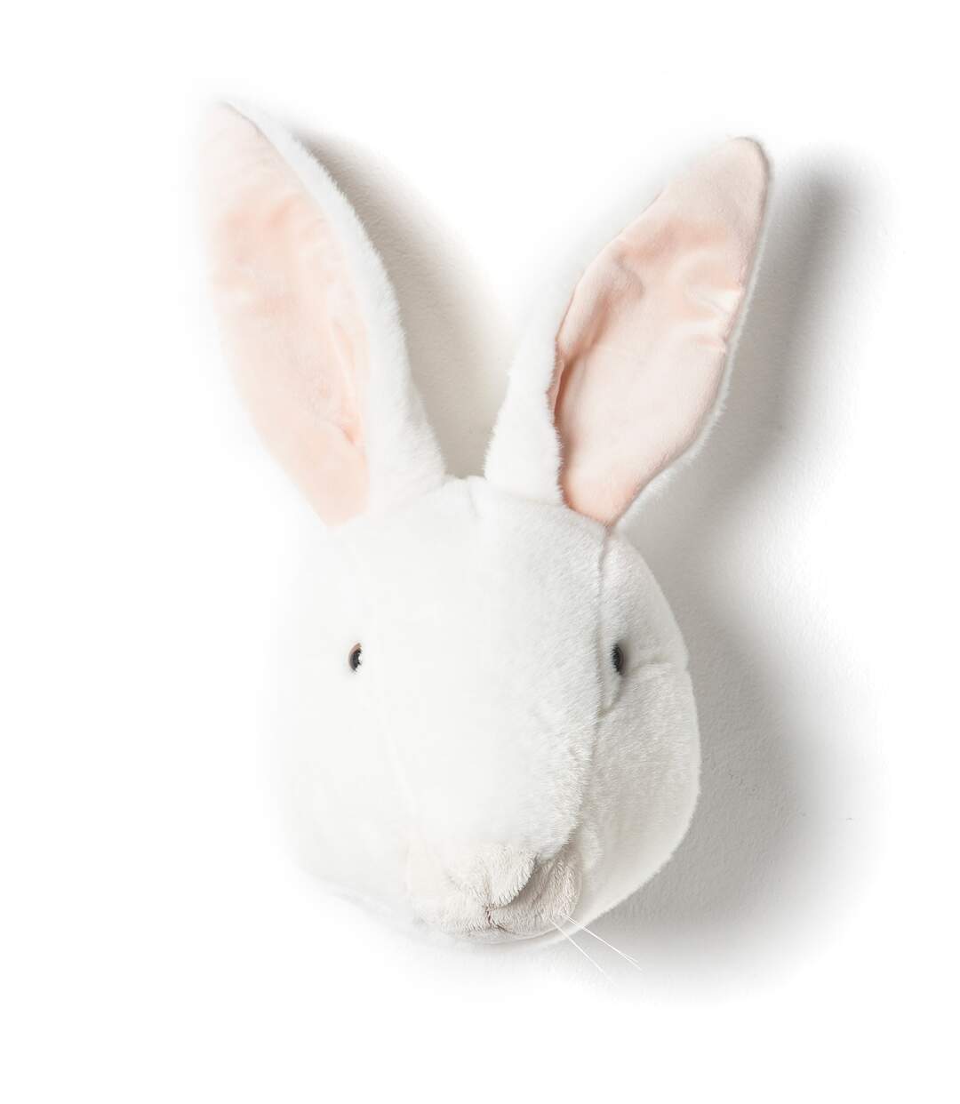 Peluche trophée mural Basse-cour Lapin Blanc Alice-2