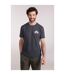 T-shirt Adventure Homme Gris Foncé Mountain Warehouse-1