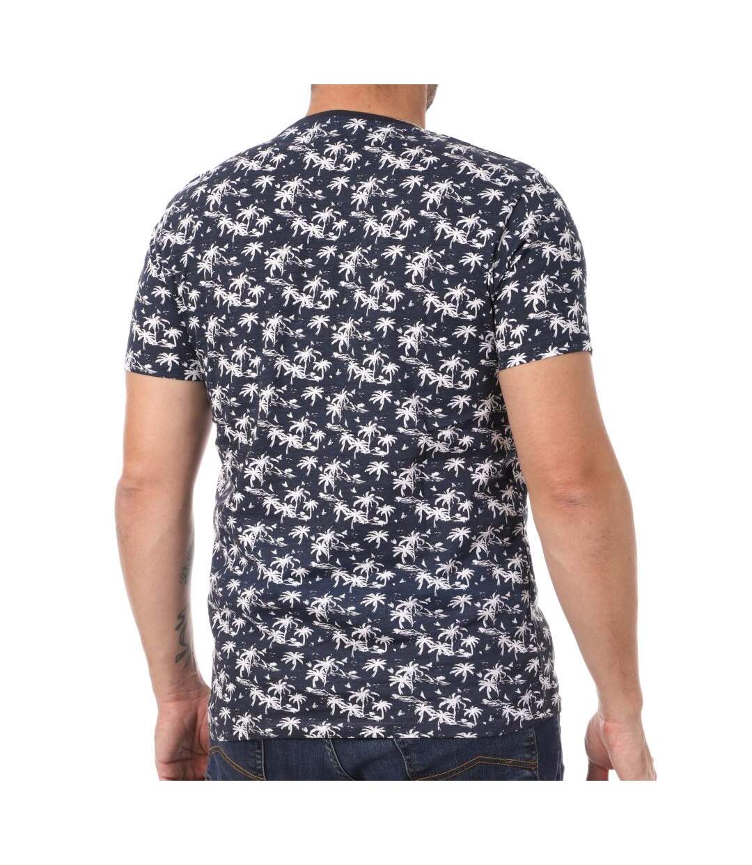 T-shirt marine homme lee cooper otez-2