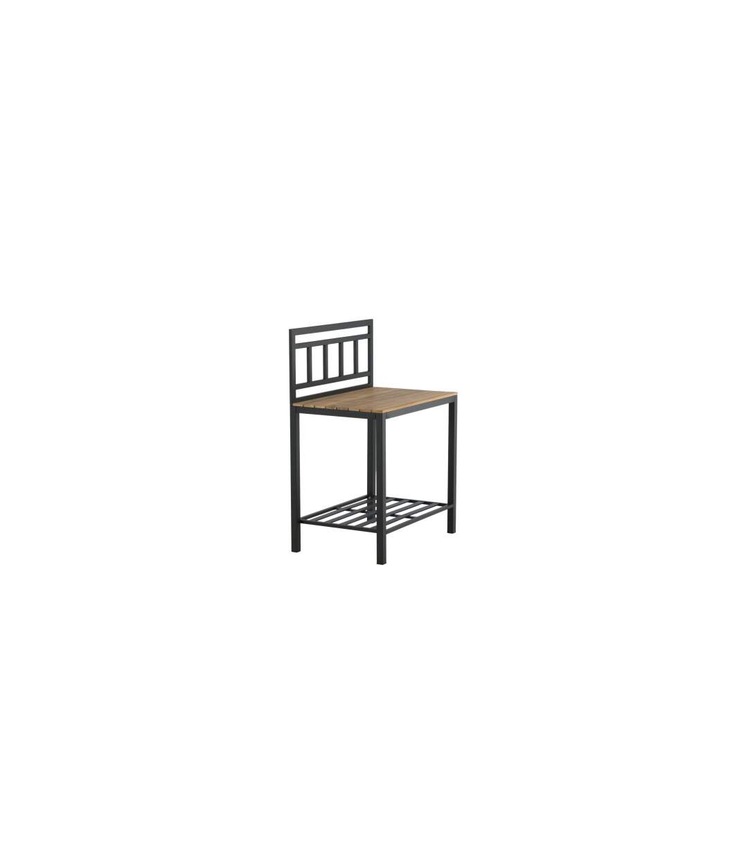 Meuble Cuisine d'Extérieur Mexico 127cm Noir-3