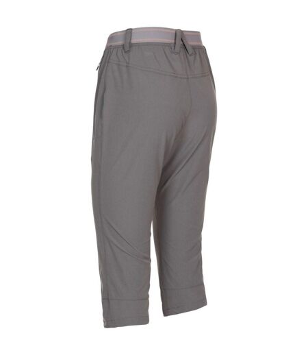 Womens/ladies Grateful 3/4 Shorts Storm Grey Trespass
