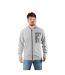 Sweat zippé à capuche homme en french terry imprimé poitrine Liam Freegun-1