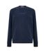 Mens Jacquard Crew Neck Sweatshirt Navy Jack Wills-2