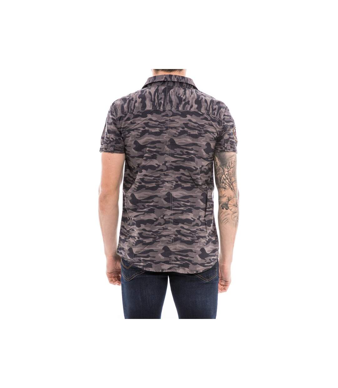 Chemise motif camouflage DAVINCI-2