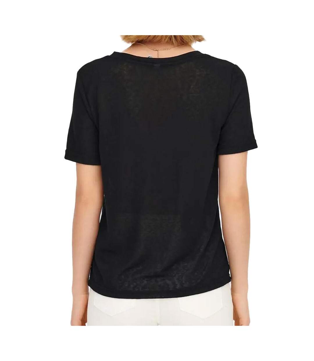 T-shirt Noir Femme JDY Carmen - S-2