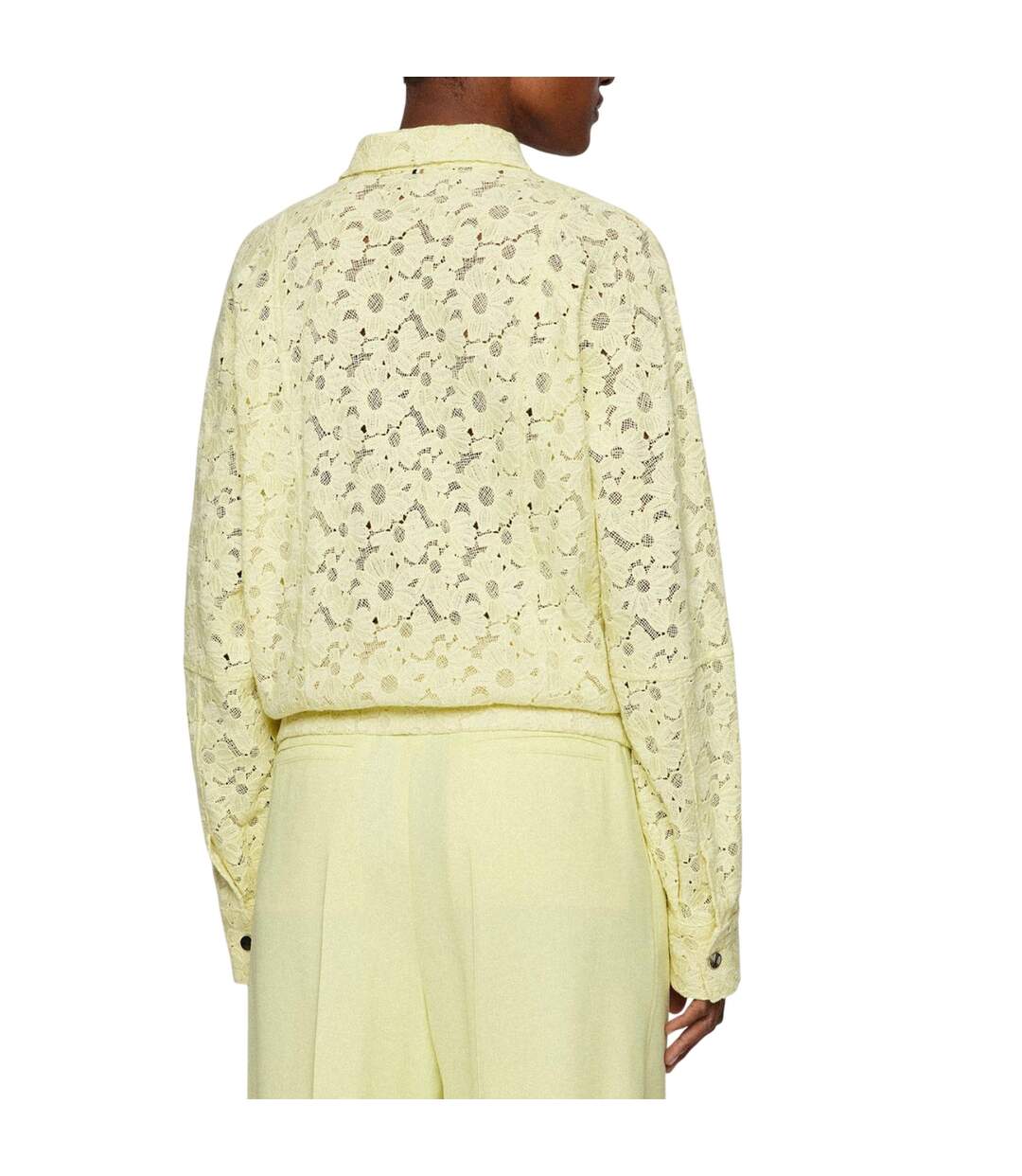 Veste Style Lacets Jamiella Femme Jaune Boss-3