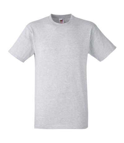 Fruit Of The Loom Mens Heavy Weight Belcoro® Cotton Short Sleeve T-Shirt (Heather Grey)