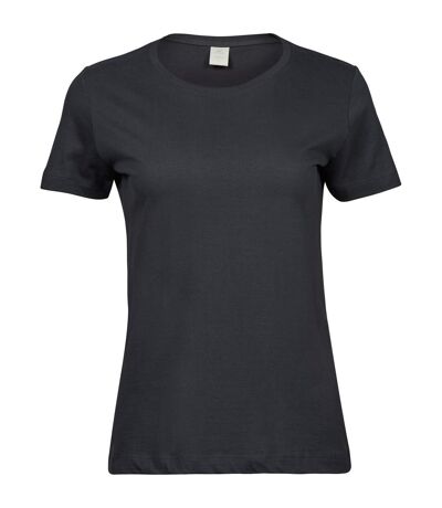 Tee Jays Womens/Ladies Sof T-Shirt (Dark Gray)