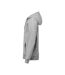 Unisex Adult Regular Full Zip Hoodie Grey Melange Untagged Movement-3