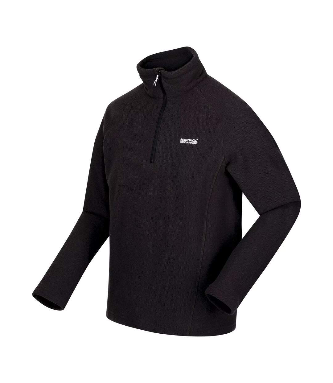 Great outdoors mens kenger half zip honeycomb fleece black Regatta