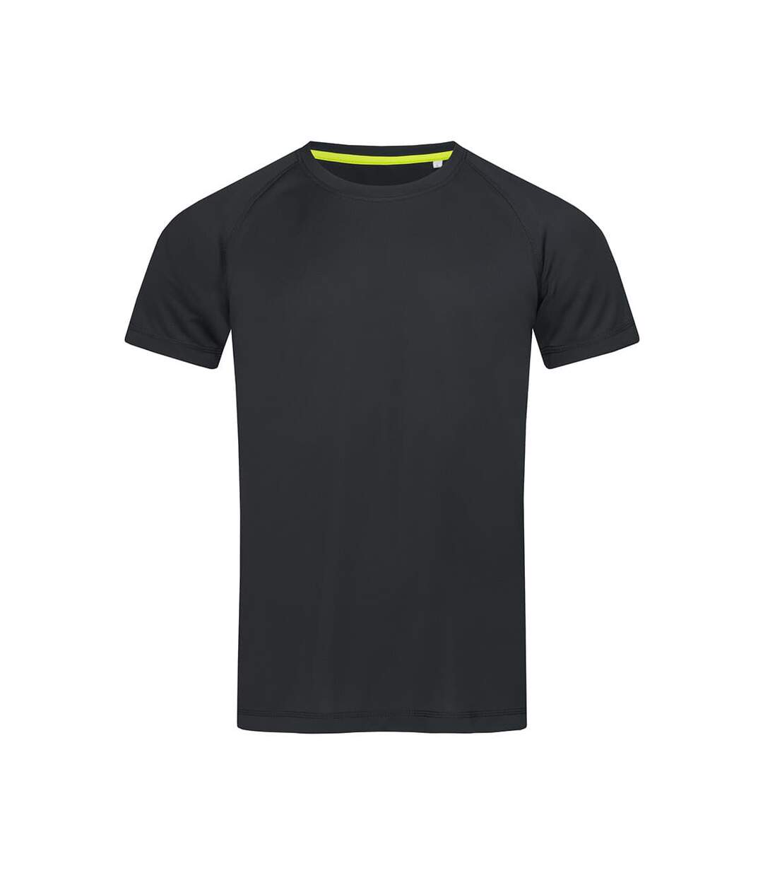 T-shirt raglan hommes noir Stedman-1