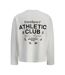 Mens Athletic Club Ribbed Back Print Sweatshirt Cloud Dancer Jack And Jones-2