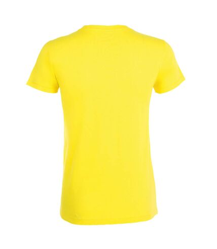 SOLS Womens/Ladies Regent Short Sleeve T-Shirt (Lemon) - UTPC2792