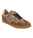 Baskets Basses En Suède À Imprimé Léopard Pour Enfants Beige Noir Steve Madden-4
