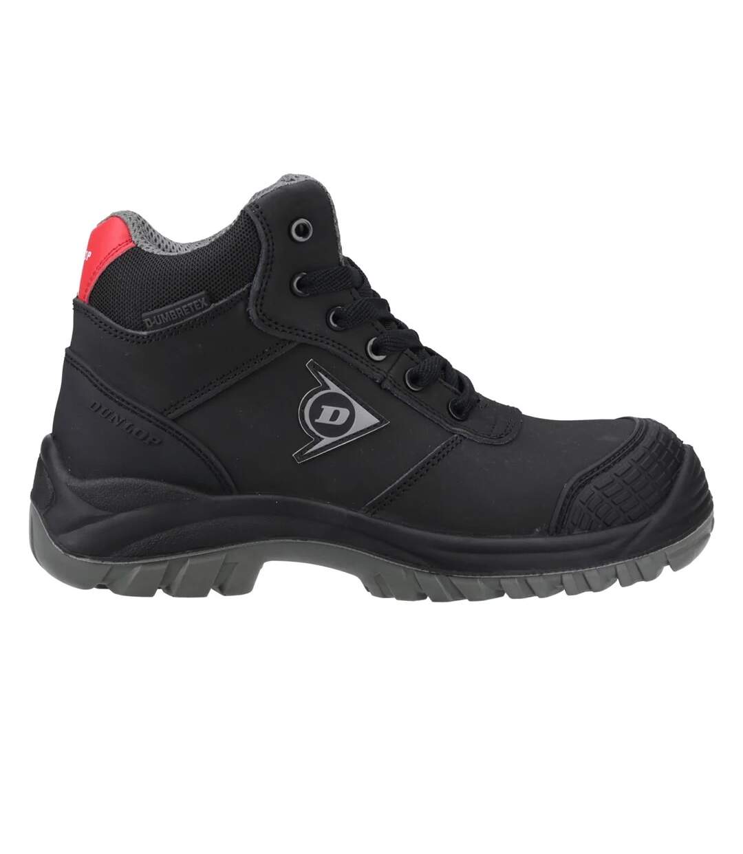 Unisex Adult First One Adv Titan Leather Safety Shoes Black Red Dunlop-1