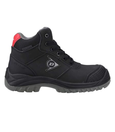 Unisex Adult First One Adv Titan Leather Safety Shoes Black Red Dunlop