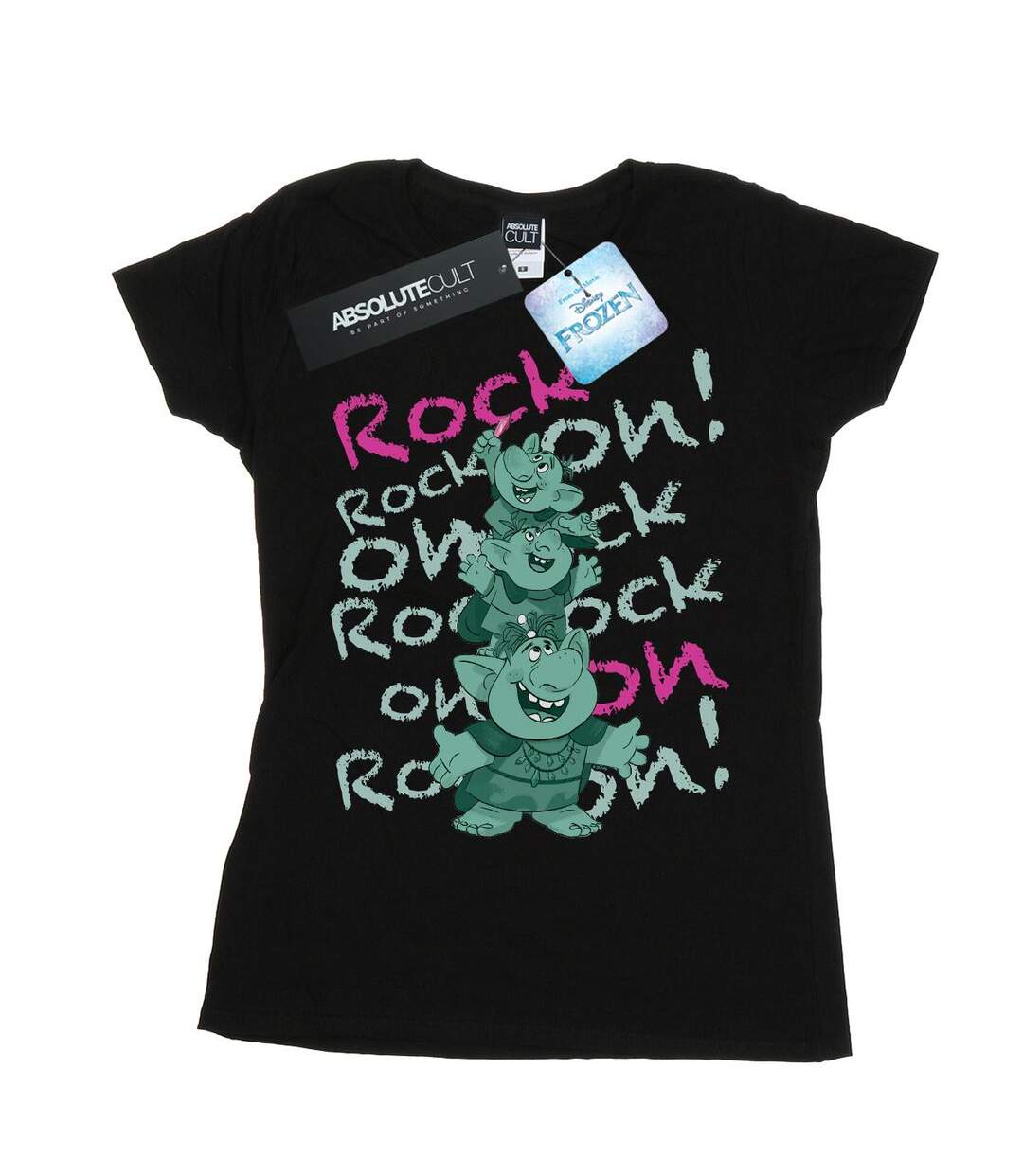 Disney T-shirt en coton Frozen Trolls Rock On pour femmes/femmes (Noir) - UTBI21975-1
