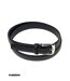 Ceinture en cuir noir homme - Sangle réglable